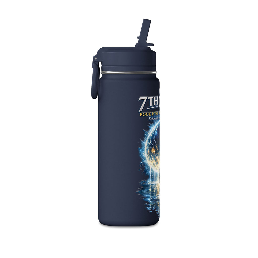 20oz Stainless Water Bottle — "The 7th Guide" Sci‑Fi Book Artwork