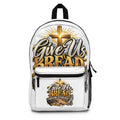 Give Us Bread Cross Backpack – Christian Prayer Faith School Bag