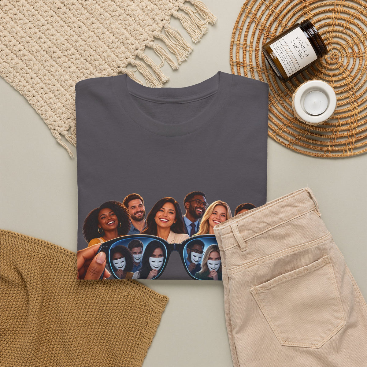 T-Shirt – “Put Your Glasses On” Graphic Tee (Funny Optical Illusion Design)