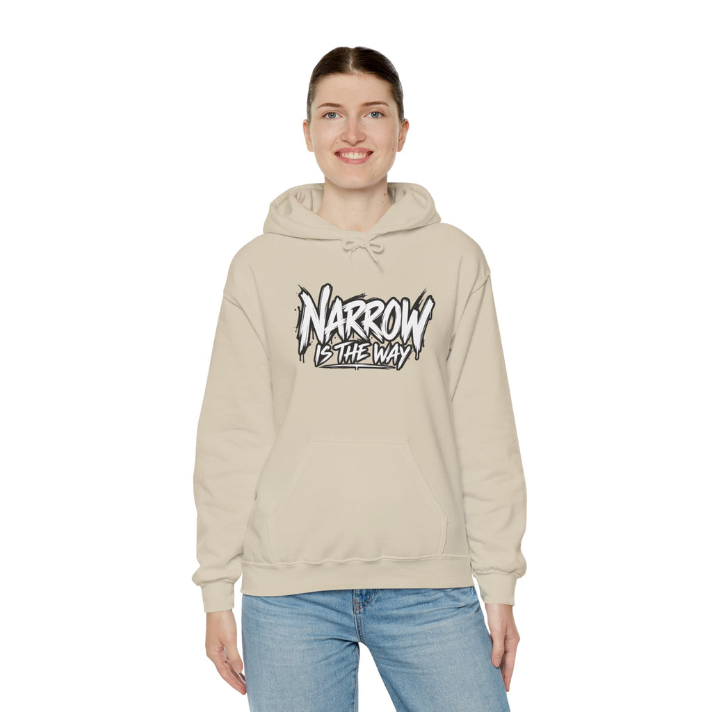 Narrow Is The Way Hoodie — Inspirational Christian Scripture Pullover