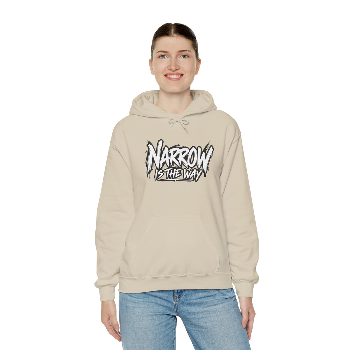 Narrow Is The Way Hoodie — Inspirational Christian Scripture Pullover