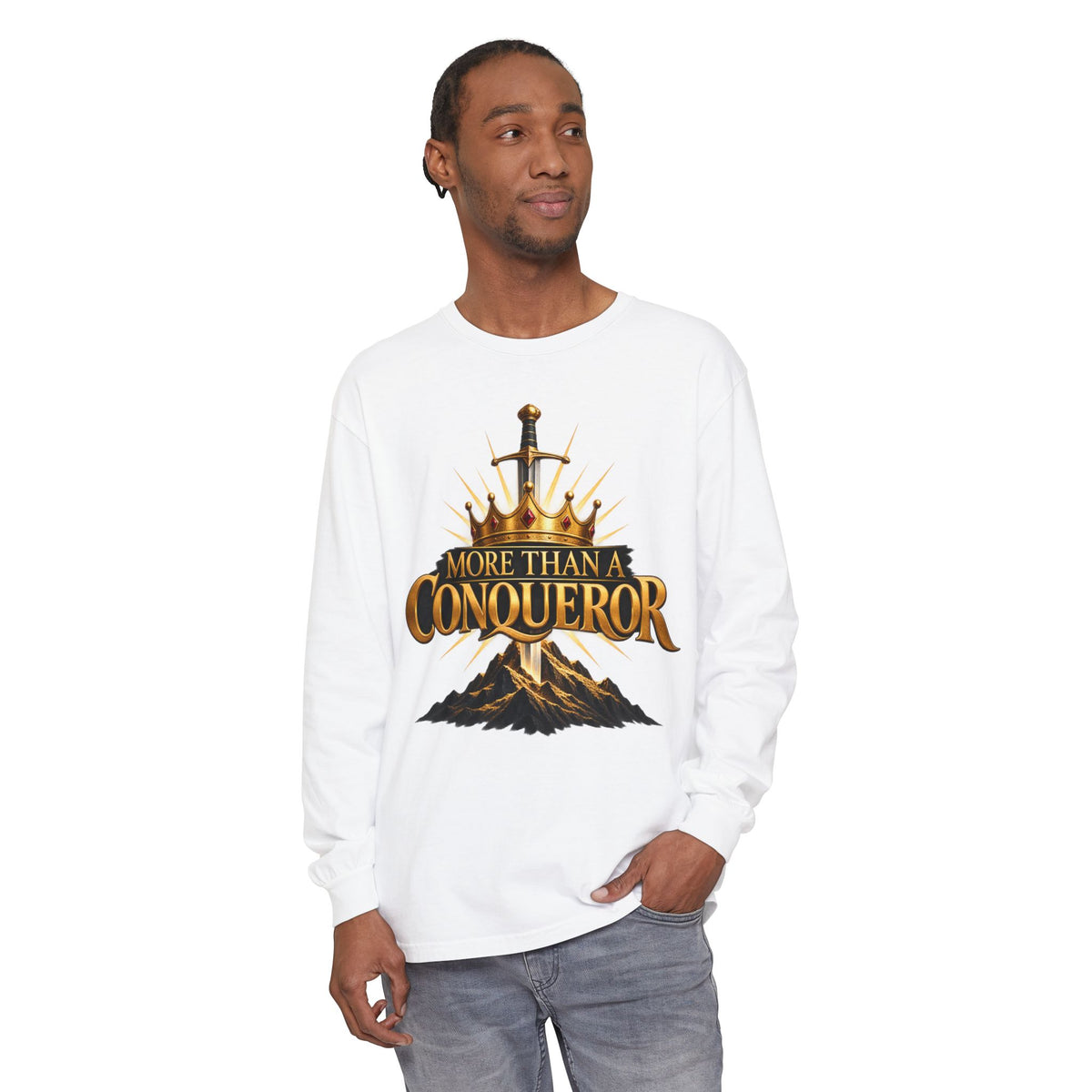 More Than A Conqueror Long Sleeve Tee