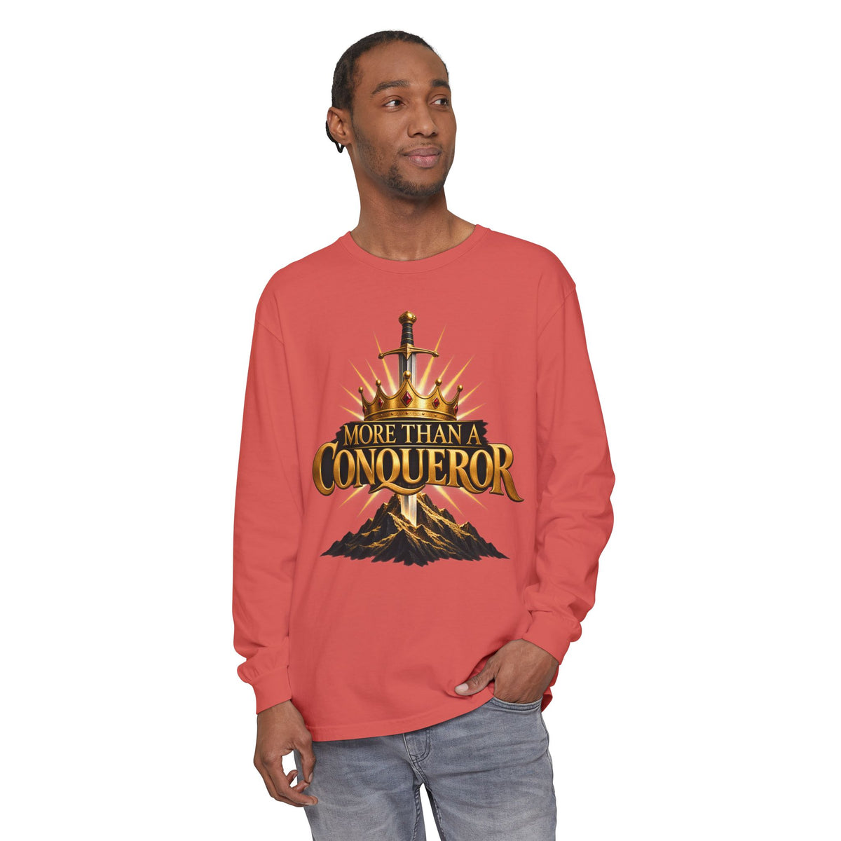 More Than A Conqueror Long Sleeve Tee