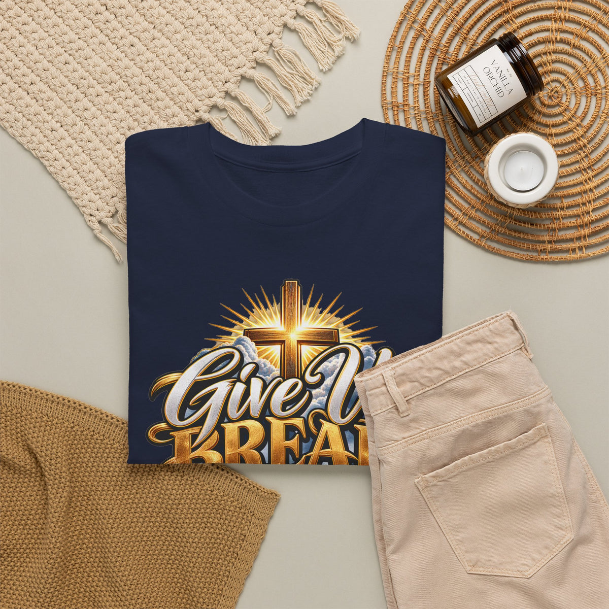 Give Us Bread Today Tee — Christian Faith Prayer T-Shirt
