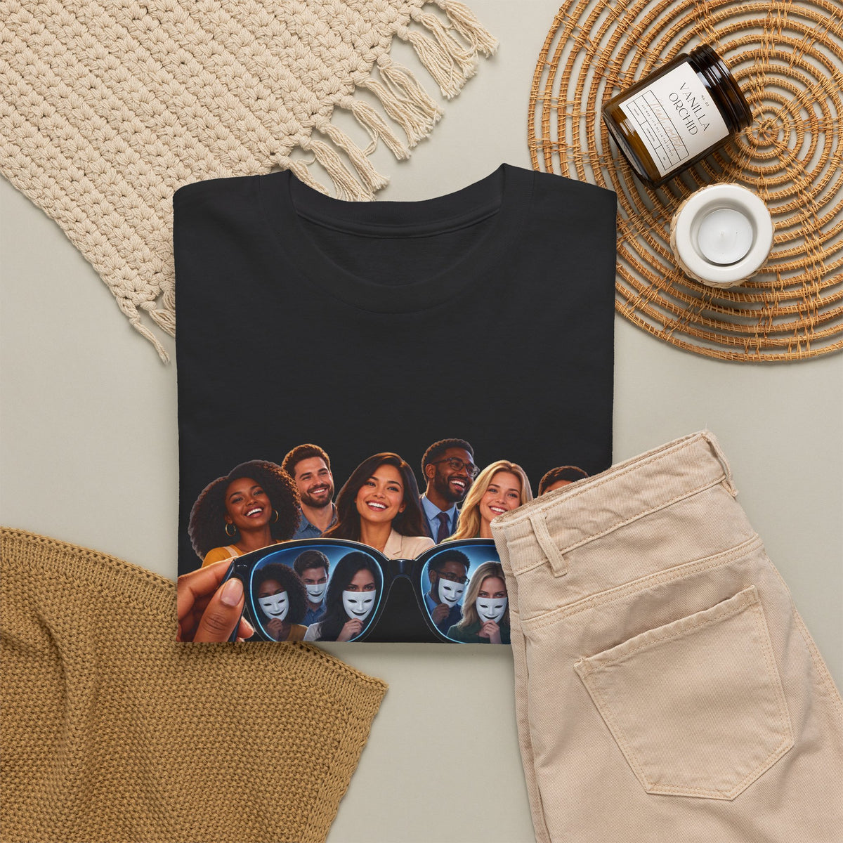 T-Shirt – “Put Your Glasses On” Graphic Tee (Funny Optical Illusion Design)