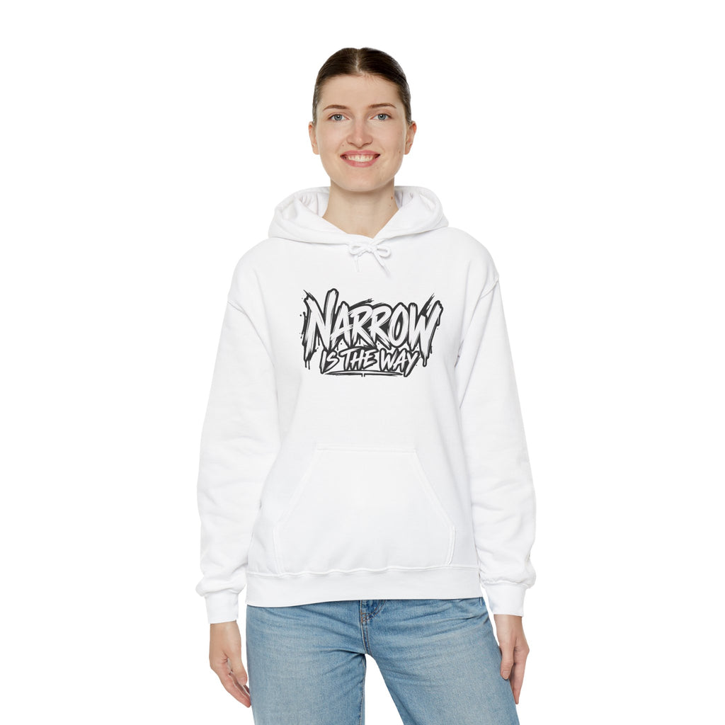 Narrow Is The Way Hoodie — Inspirational Christian Scripture Pullover