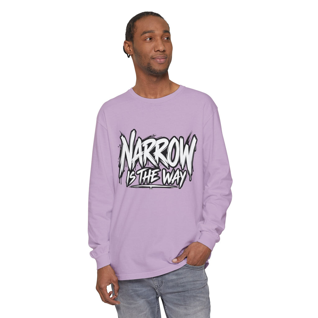 Long Sleeve Tee — "Narrow Is The Way" Graphic