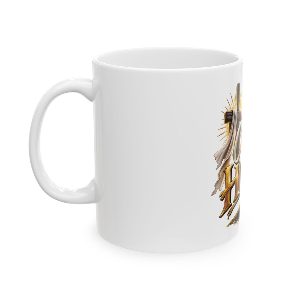 Calling You Home Ceramic Mug - Christian Cross Inspirational Coffee Cup (11oz & 15oz)