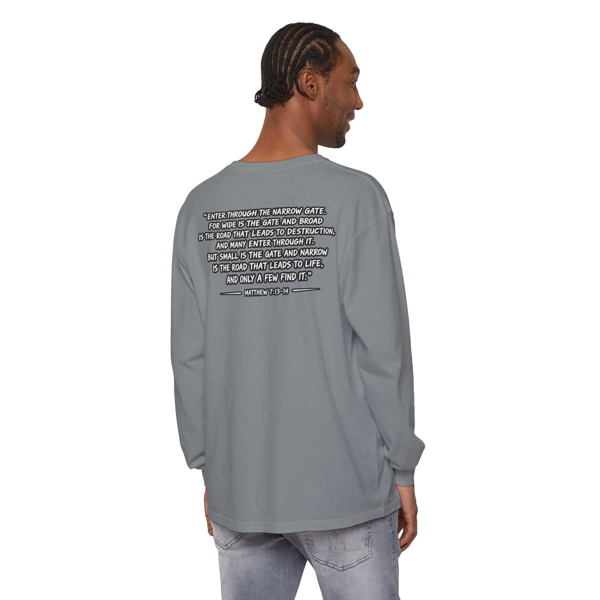 Now I Walk With Purpose Long Sleeve T‑Shirt — Inspirational Christian Faith Tee