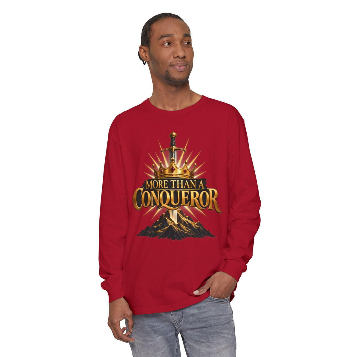More Than A Conqueror Long Sleeve Tee