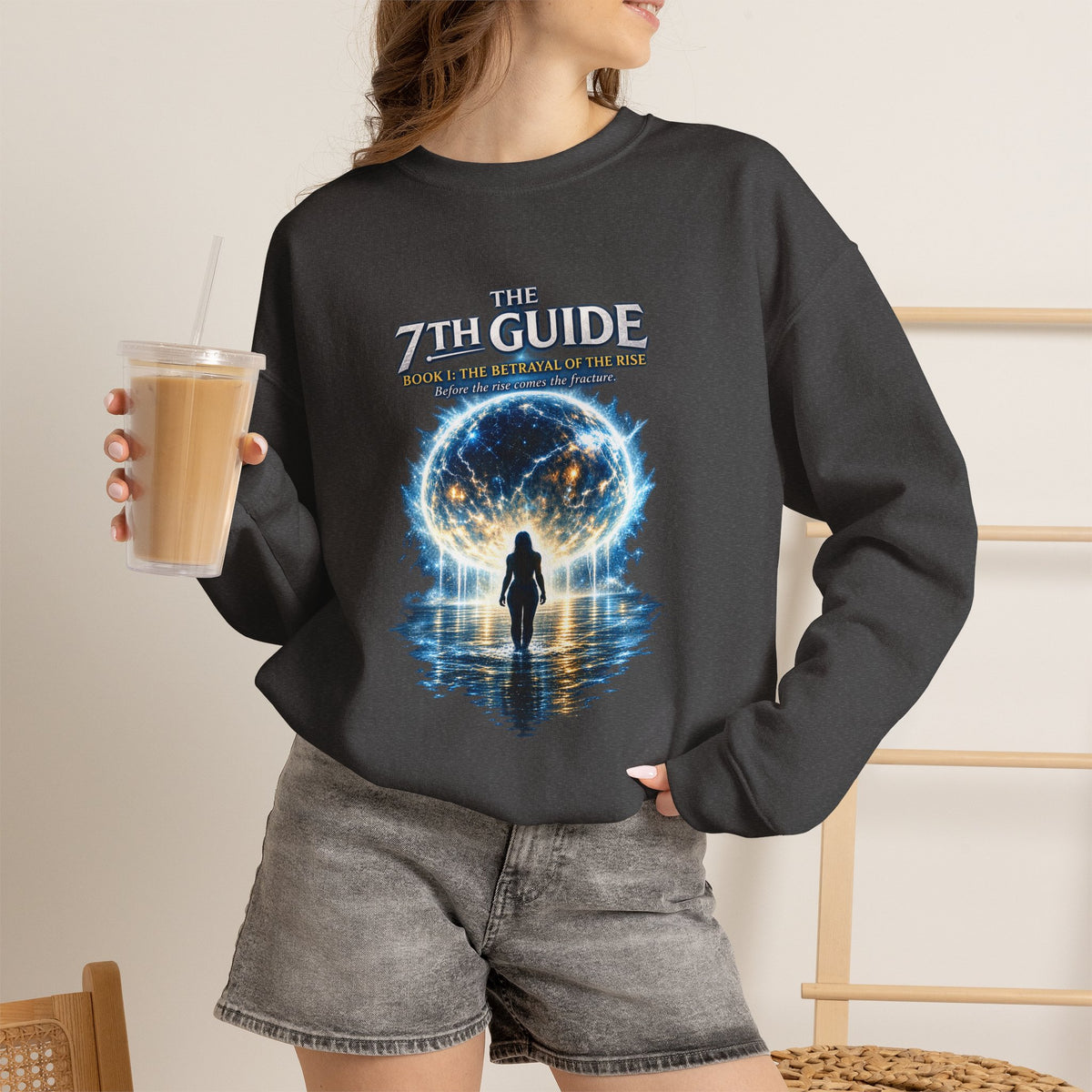 The 7th Guide Crewneck Sweatshirt — Fantasy Portal Graphic Sweatshirt