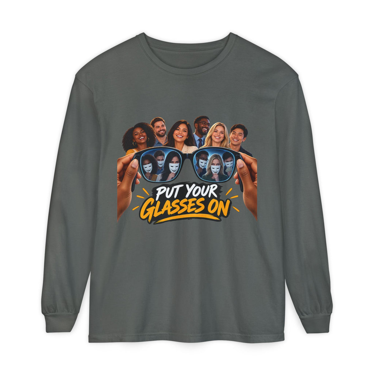 Put Your Glasses On Long Sleeve Tee