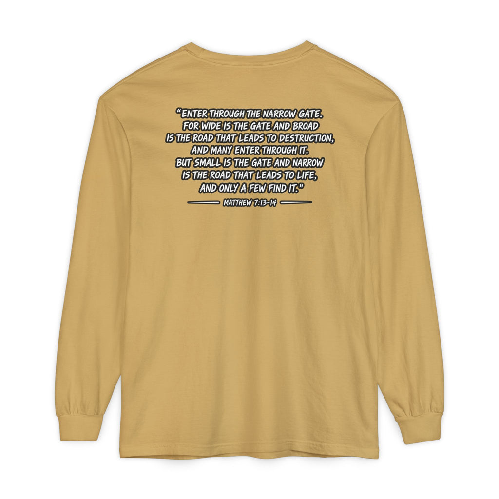 Now I Walk With Purpose Long Sleeve T‑Shirt — Inspirational Christian Faith Tee