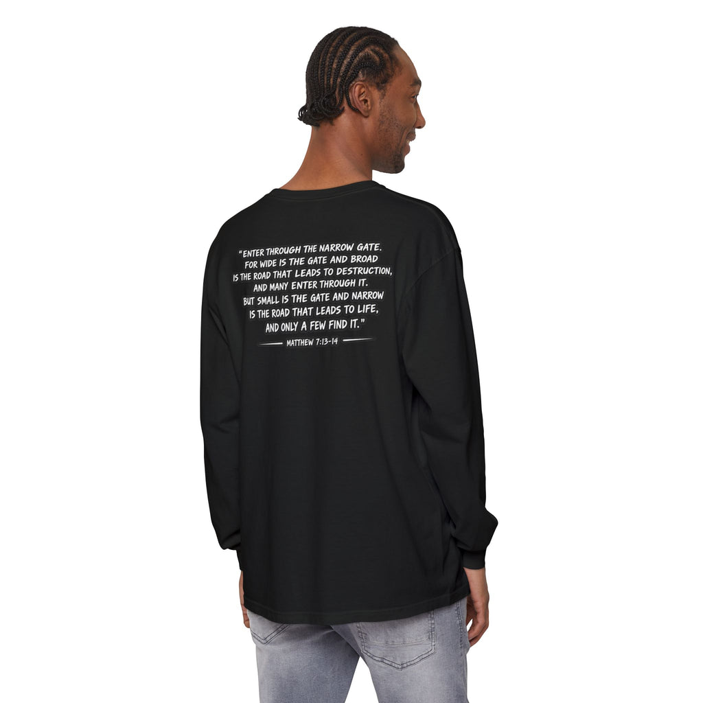 Now I Walk With Purpose Long Sleeve T‑Shirt — Inspirational Christian Faith Tee