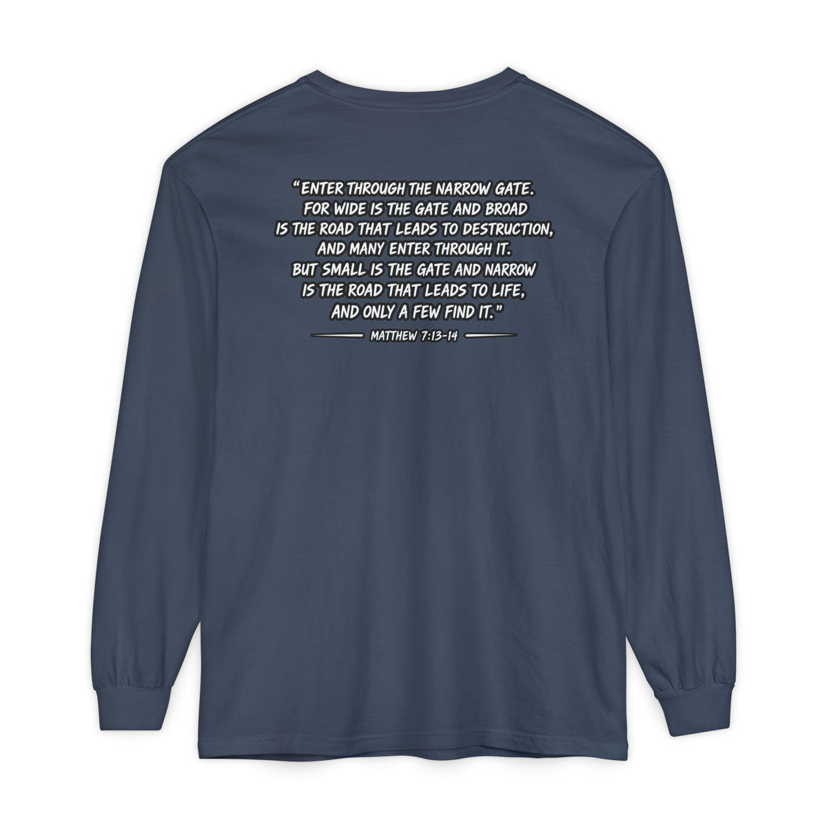 Now I Walk With Purpose Long Sleeve T‑Shirt — Inspirational Christian Faith Tee