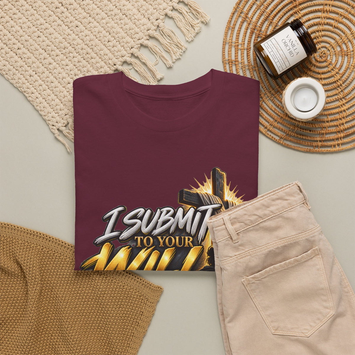 Christian T-Shirt — "I Submit to Your Will Lord" Graphic Tee