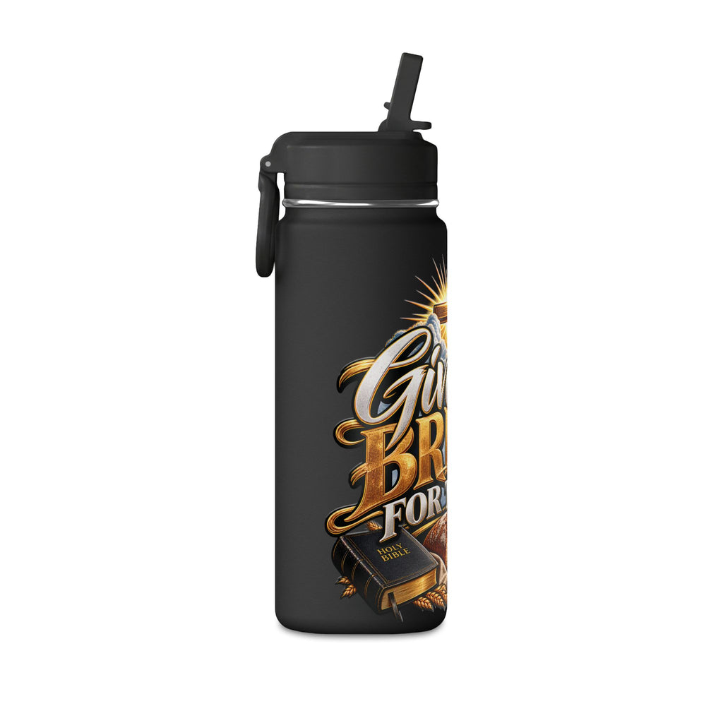 Inspirational 'Give Us Bread for Today' Water Bottle
