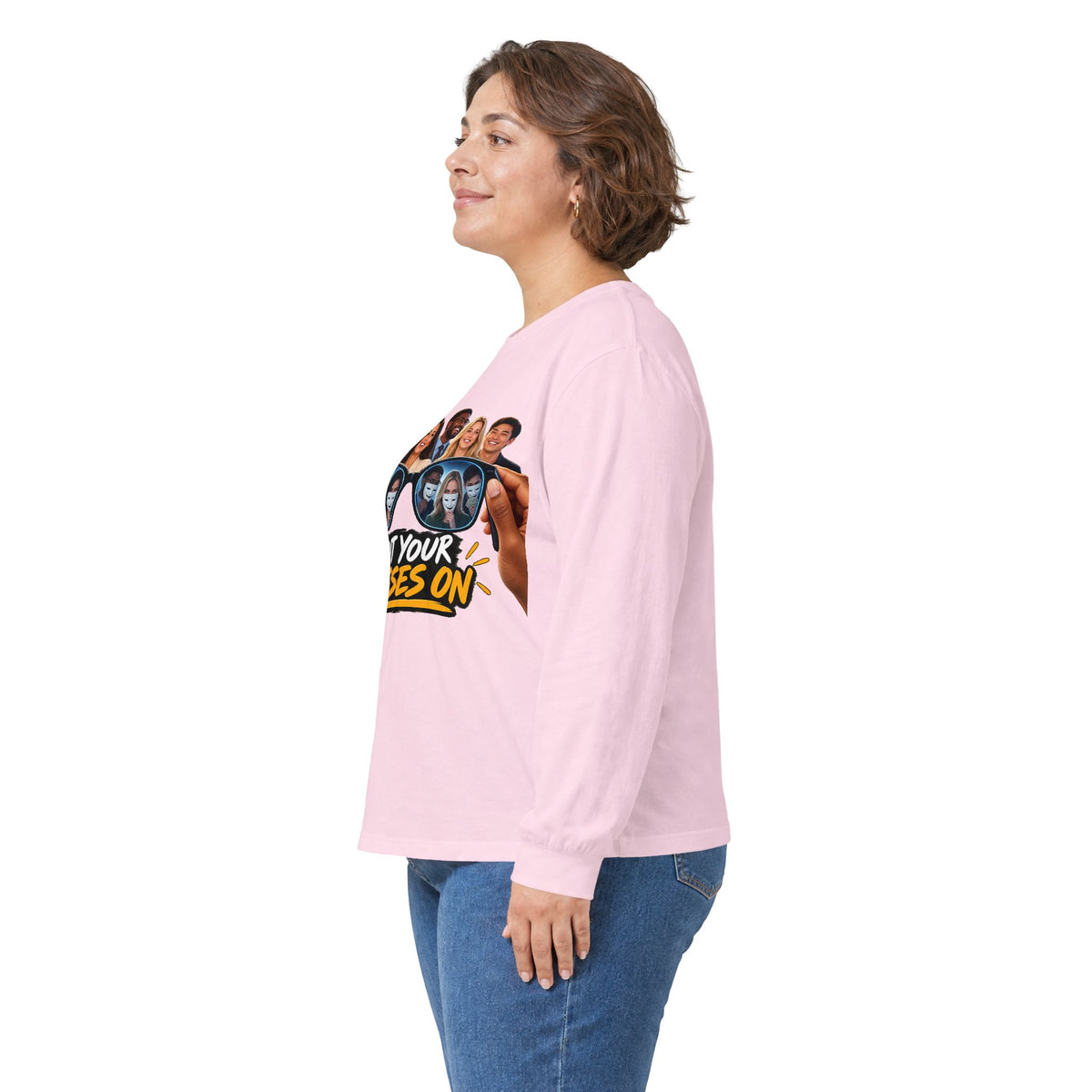 Put Your Glasses On Funny Movie-Inspired Long Sleeve Tee