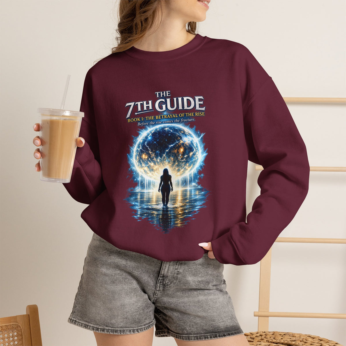 The 7th Guide Crewneck Sweatshirt — Fantasy Portal Graphic Sweatshirt