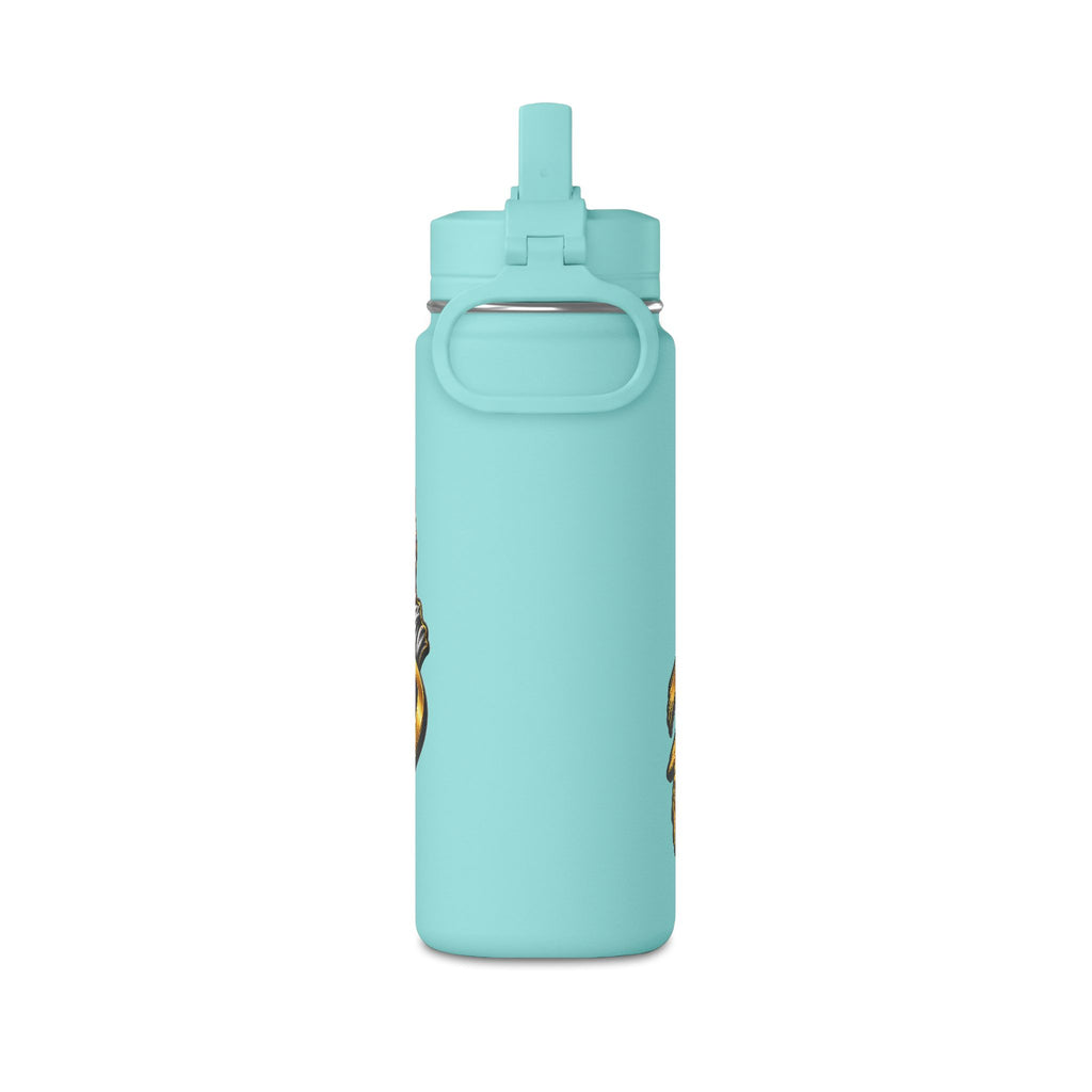 Pray Up 20oz Mini Water Bottle — Christian Cross Inspirational Sports Bottle (Pink)