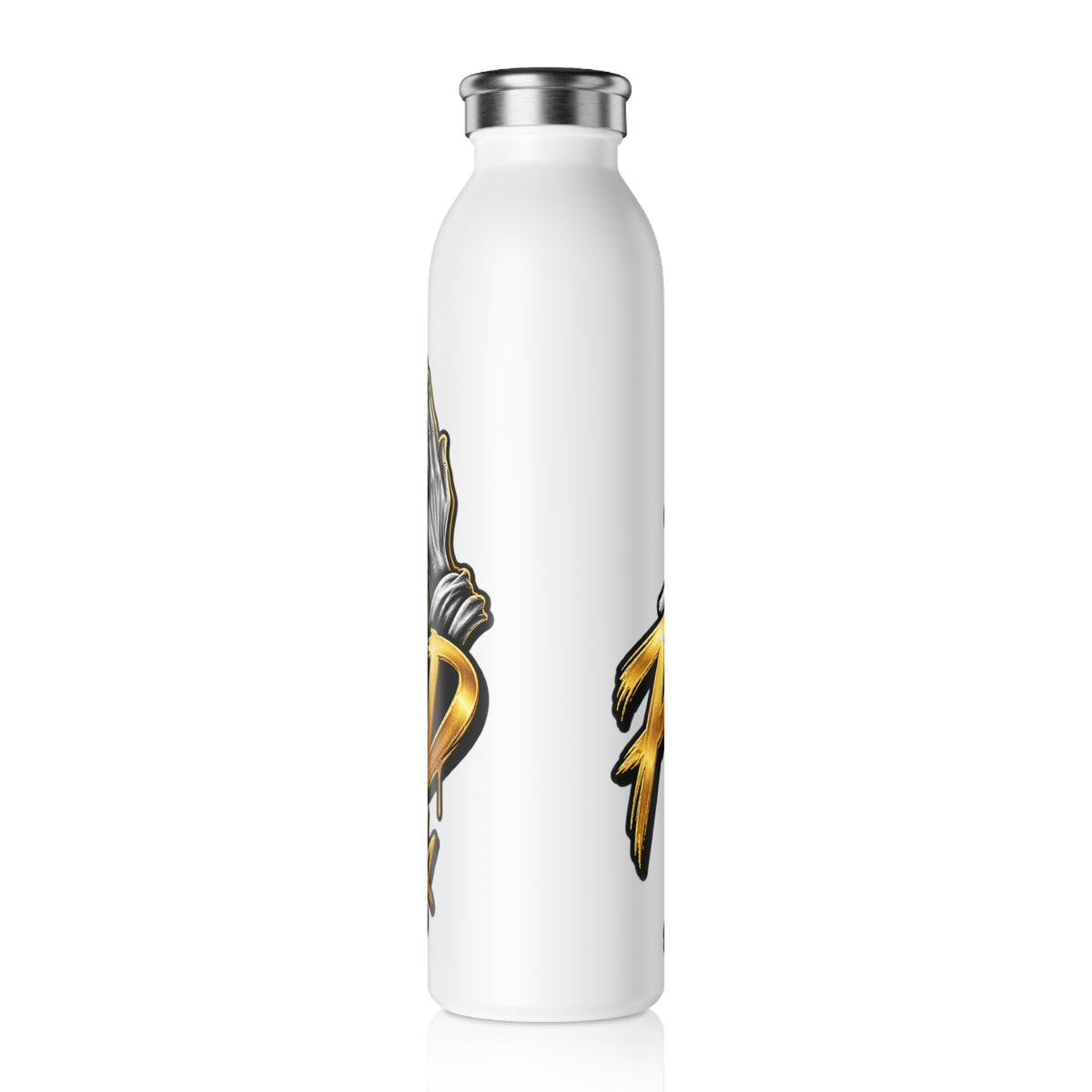 Stay Pray'd Up Slim Water Bottle — Inspirational Christian Cross Stainless Bottle