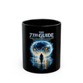 The 7th Guide Sci‑Fi Book Cover Mug — Black Ceramic Coffee Cup (11oz/15oz)
