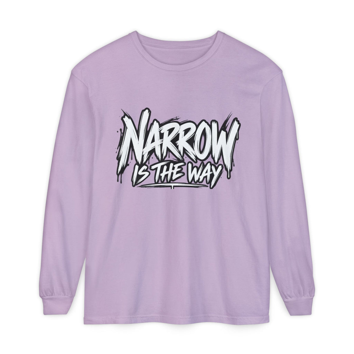 Long Sleeve Tee — "Narrow Is The Way" Graphic