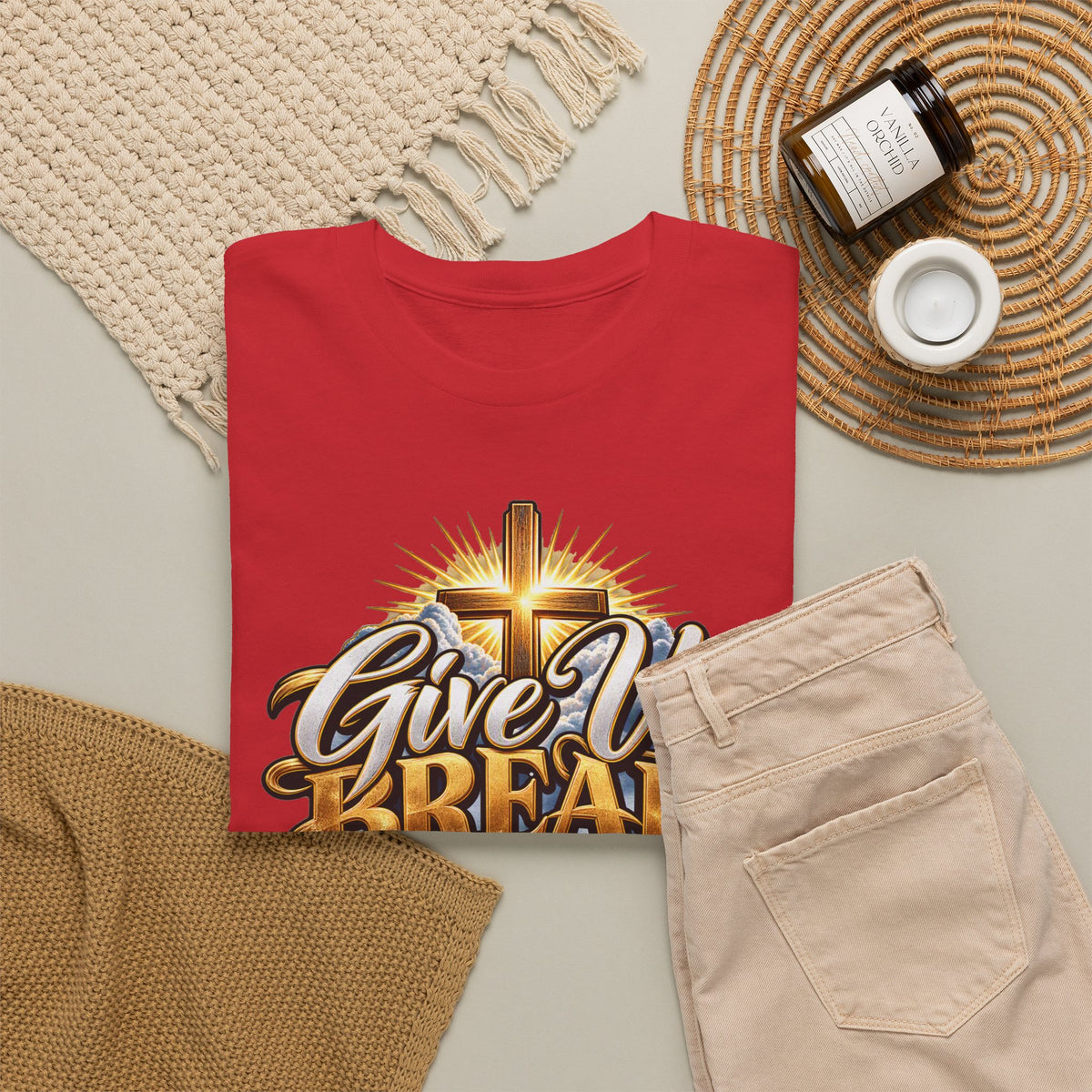 Give Us Bread Today Tee — Christian Faith Prayer T-Shirt