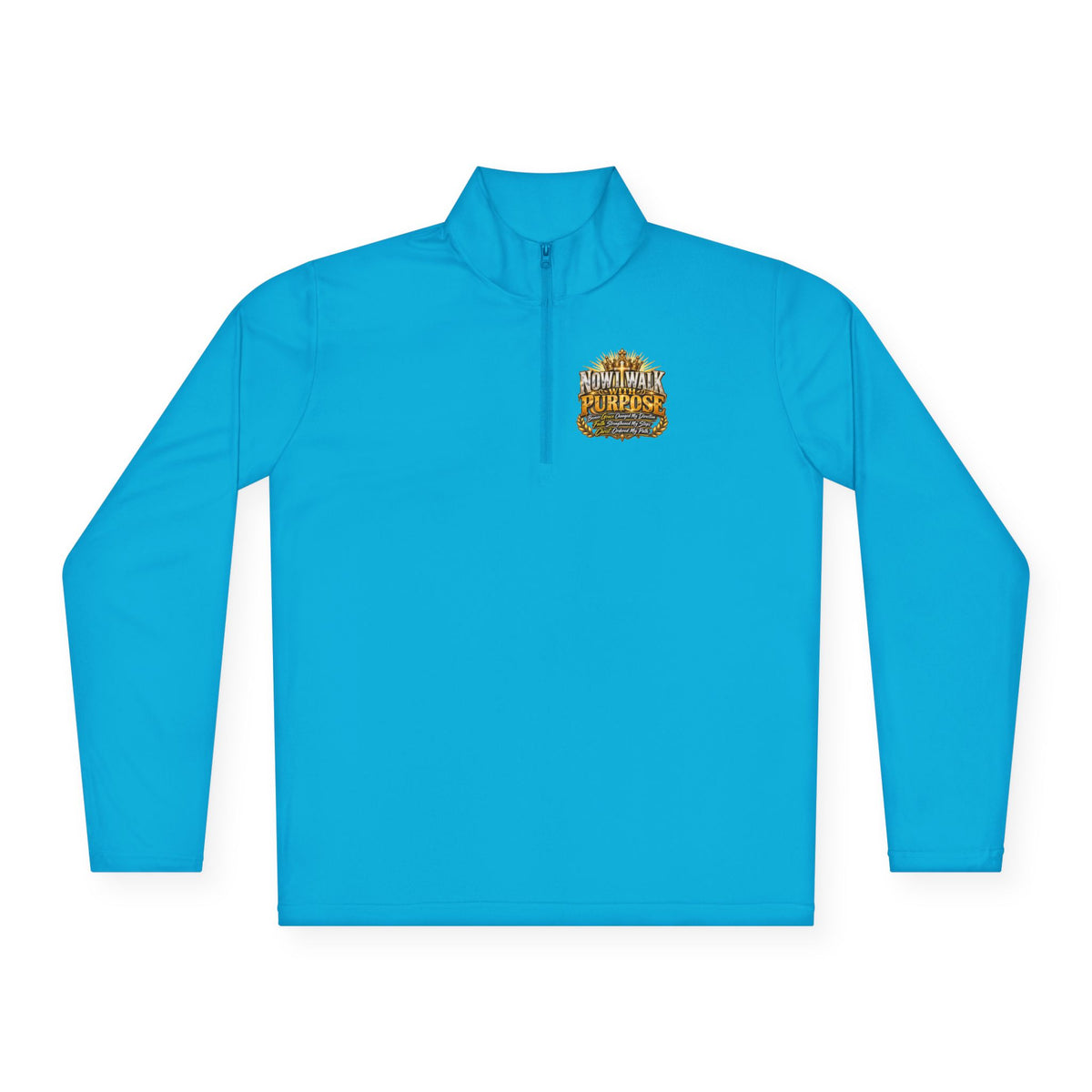 Now I Walk in Purpose Inspirational Quarter-Zip Pullover