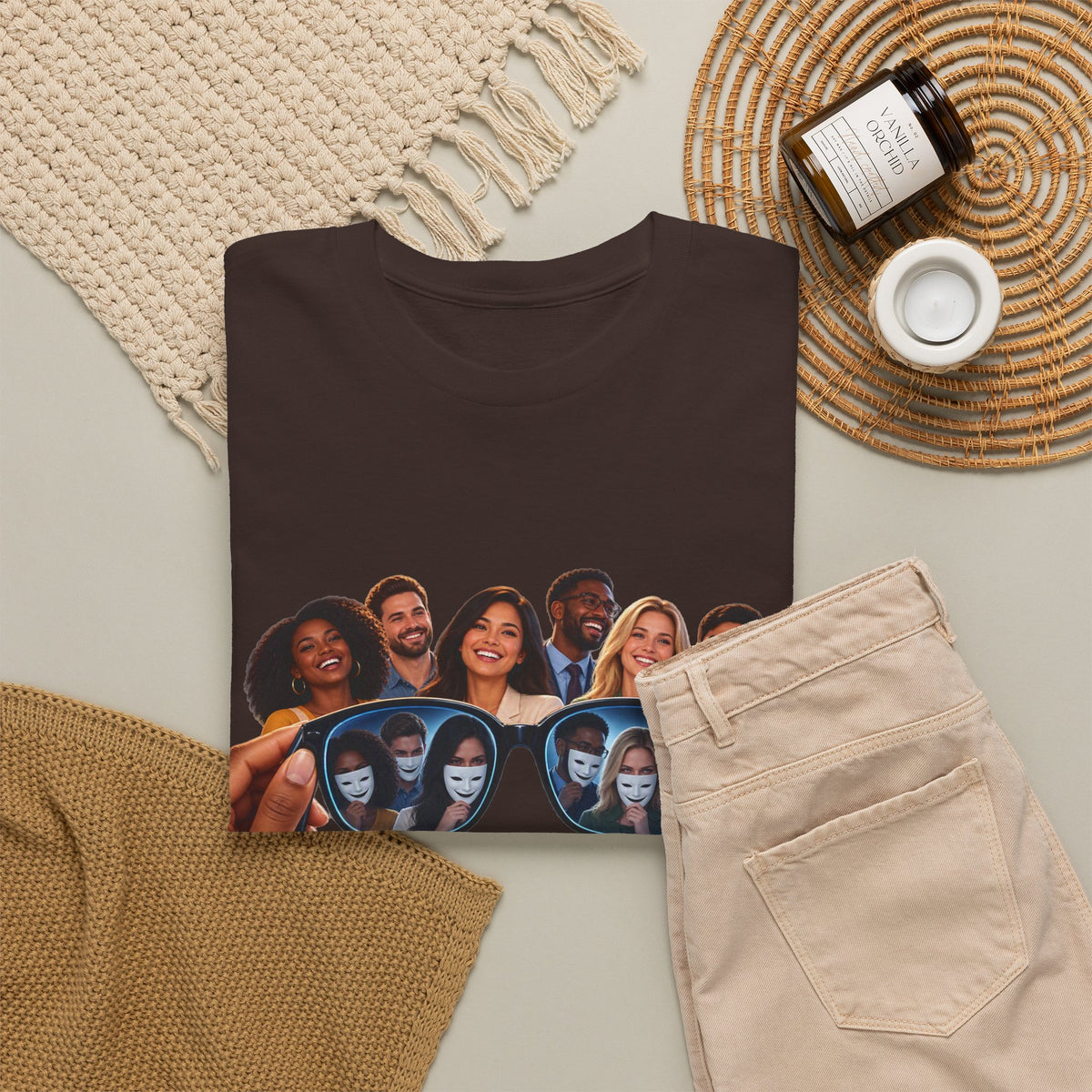 T-Shirt – “Put Your Glasses On” Graphic Tee (Funny Optical Illusion Design)
