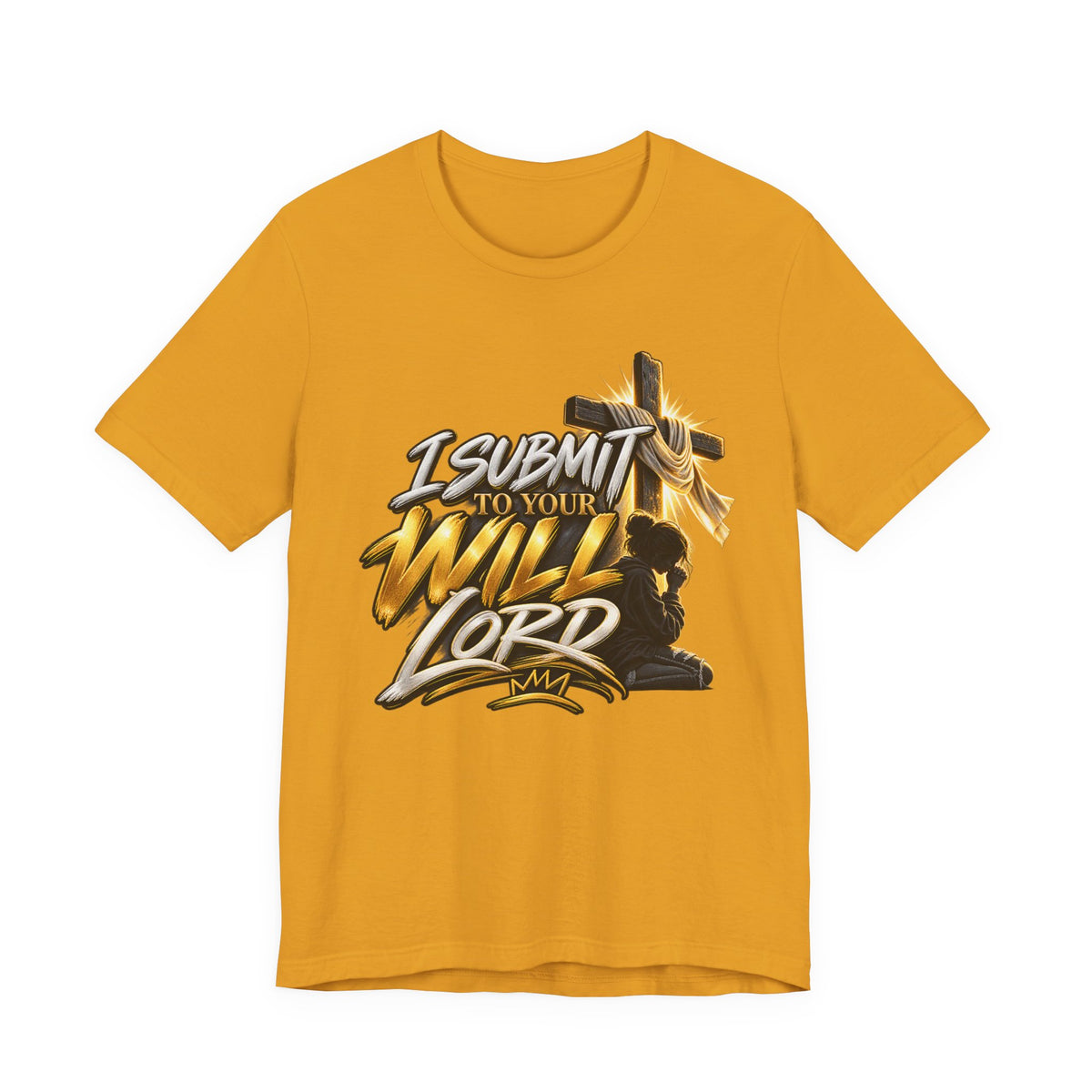 Religious Graphic Tee — "I Submit to Your Will Lord" Short Sleeve Shirt