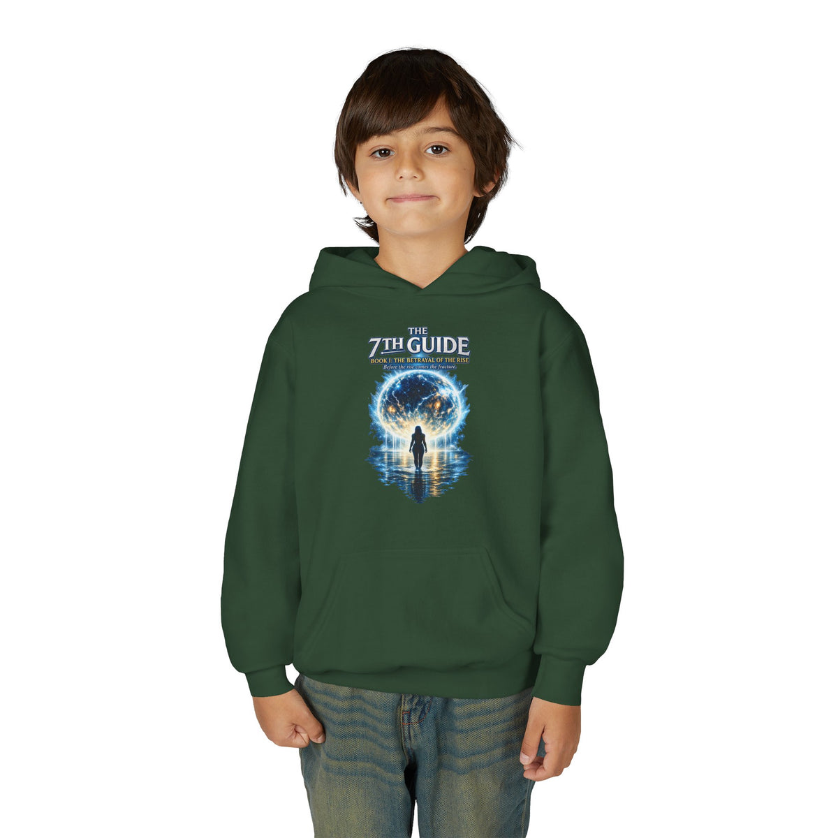 Youth Hoodie — "The Guide" Cosmic Portal Graphic Hoodie