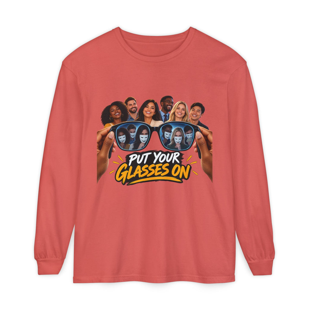 Put Your Glasses On Long Sleeve Tee