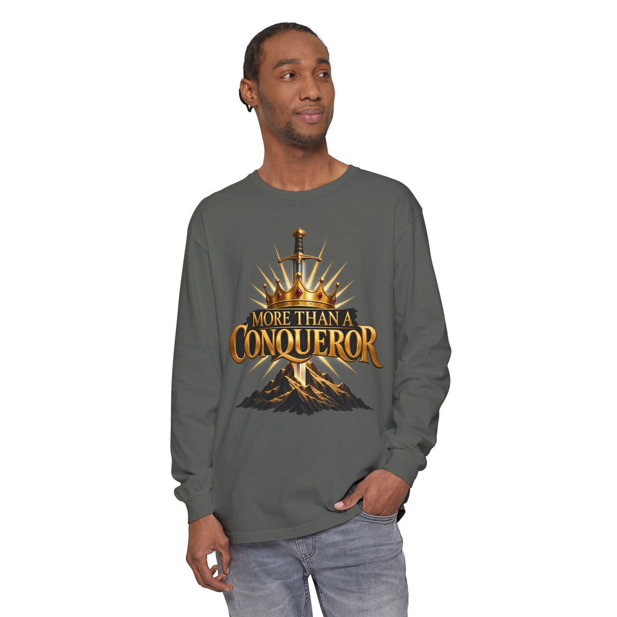 More Than A Conqueror Long Sleeve Tee