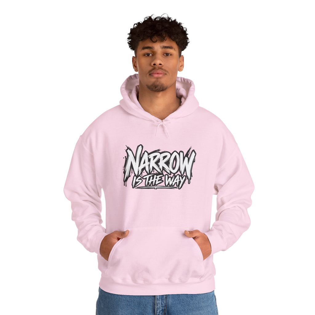 Narrow Is The Way Hoodie — Inspirational Christian Scripture Pullover