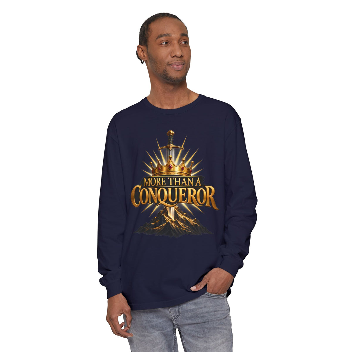 More Than A Conqueror Long Sleeve Tee