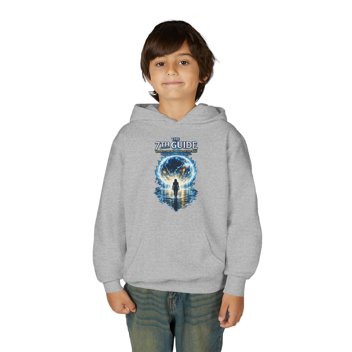 Youth Hoodie — "The Guide" Cosmic Portal Graphic Hoodie