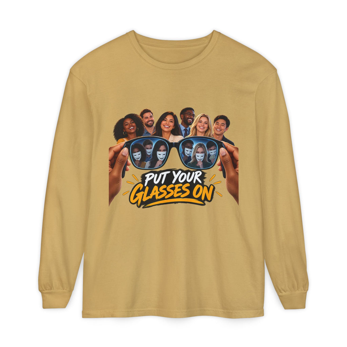 Put Your Glasses On Long Sleeve Tee