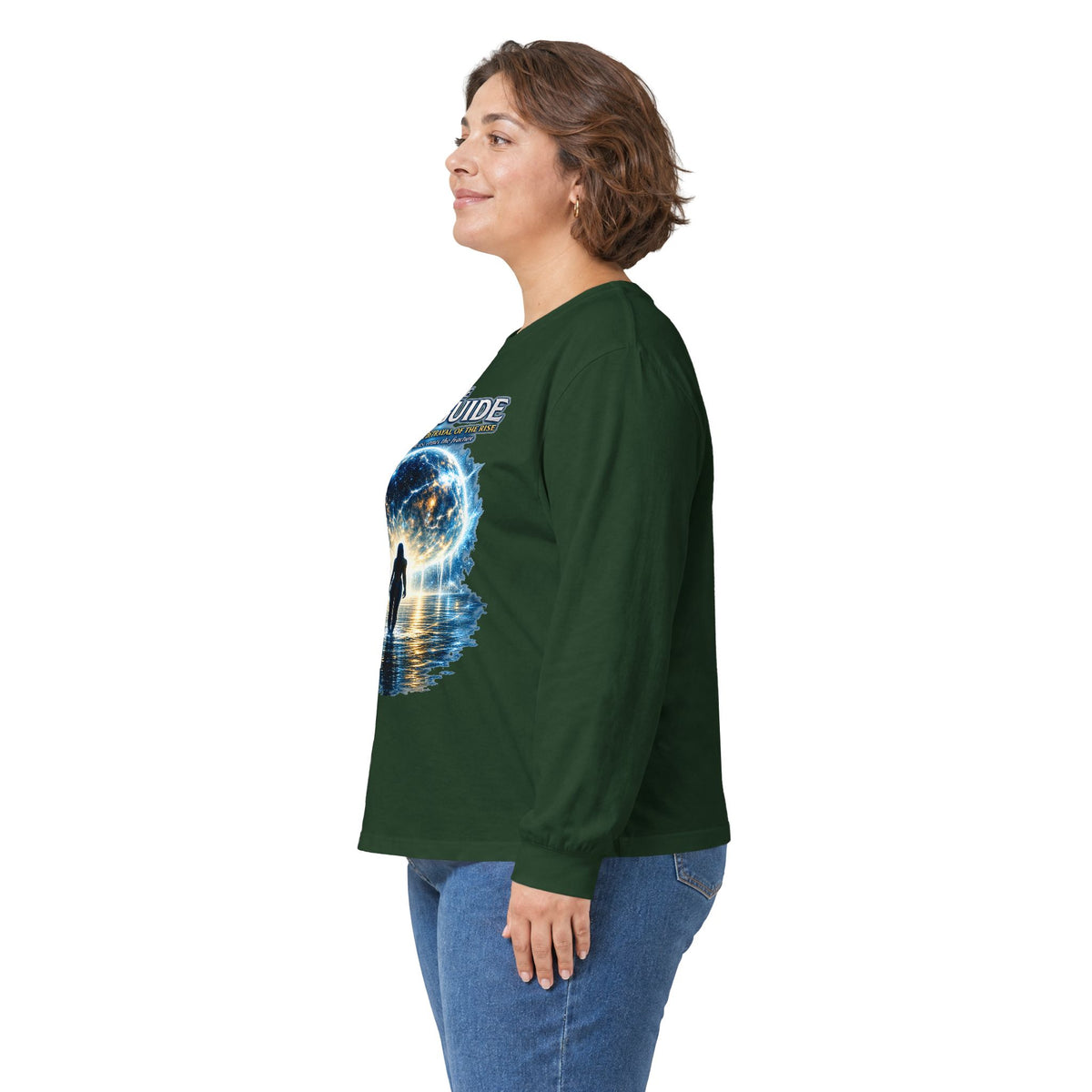7th Guide Long Sleeve Tee — Cosmic Guide Graphic Shirt