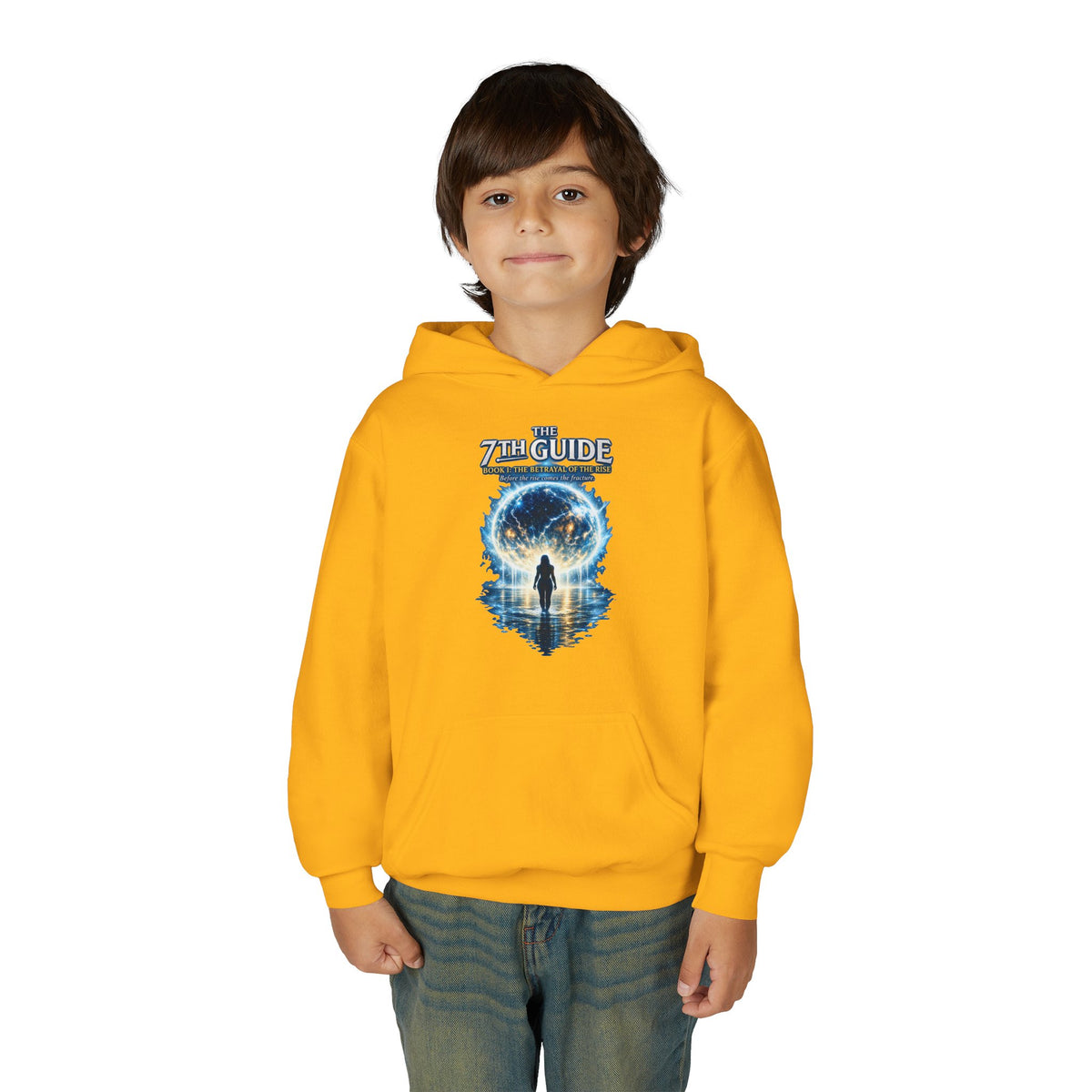 Youth Hoodie — "The Guide" Cosmic Portal Graphic Hoodie
