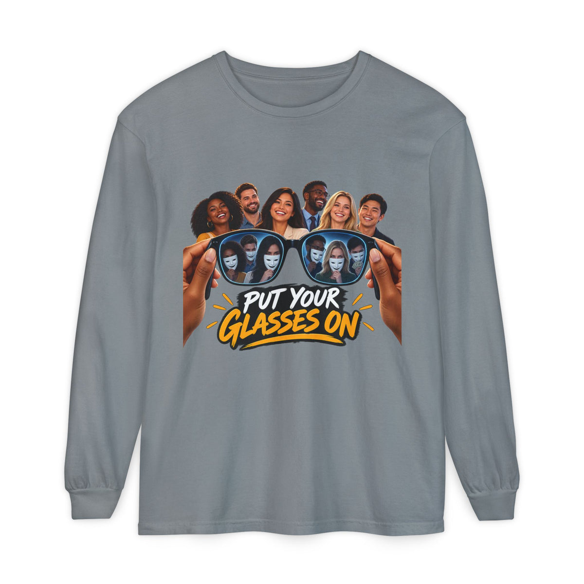 Put Your Glasses On Long Sleeve Tee