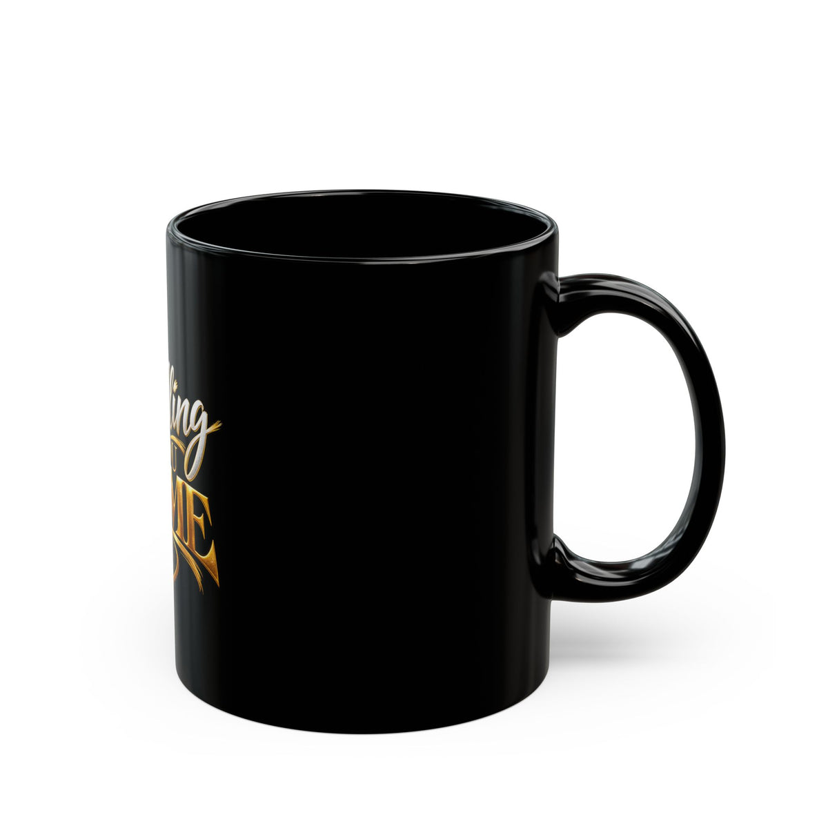 Calling You Home Black Ceramic Mug – Inspirational Christian Coffee Cup with Cross Design