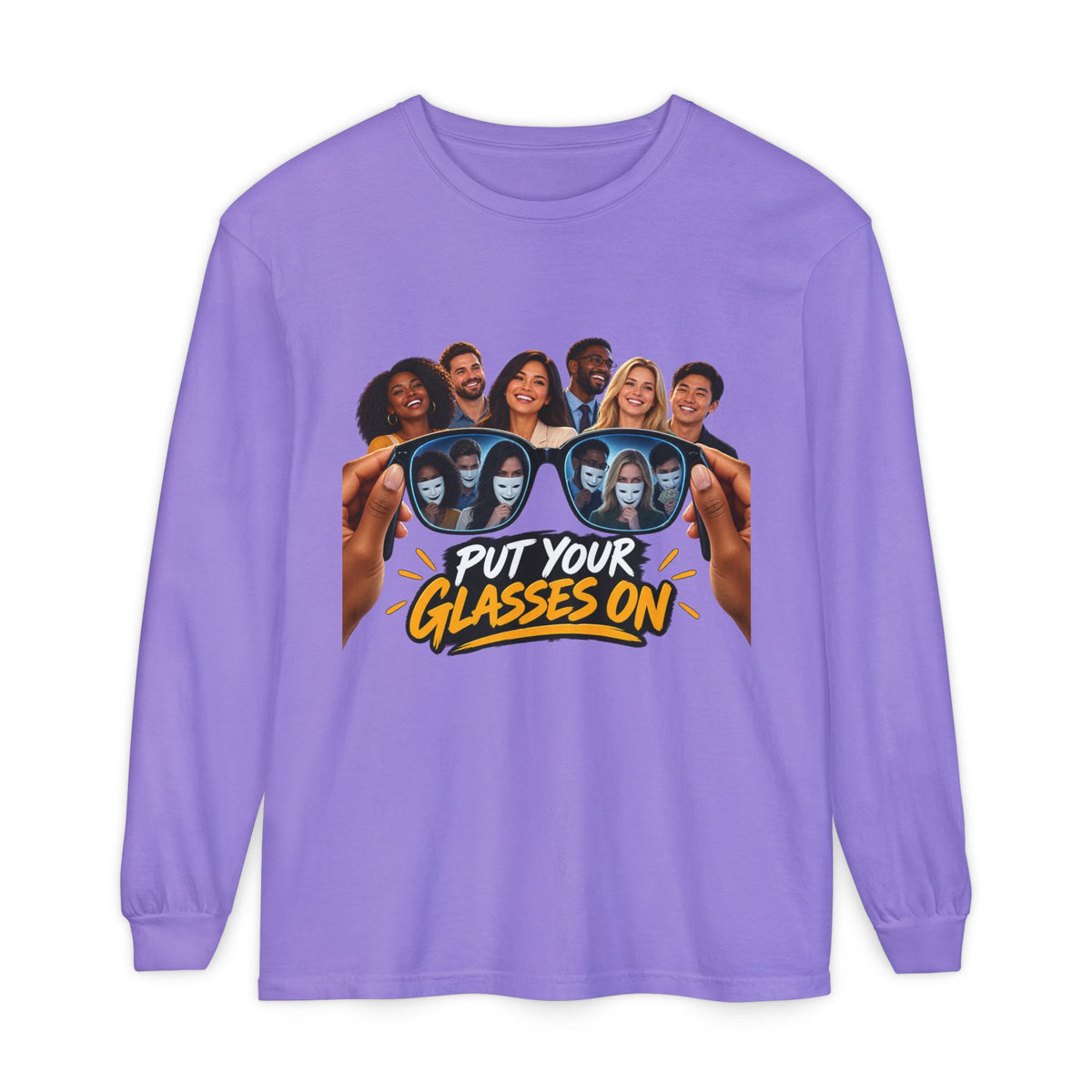Put Your Glasses On Long Sleeve Tee