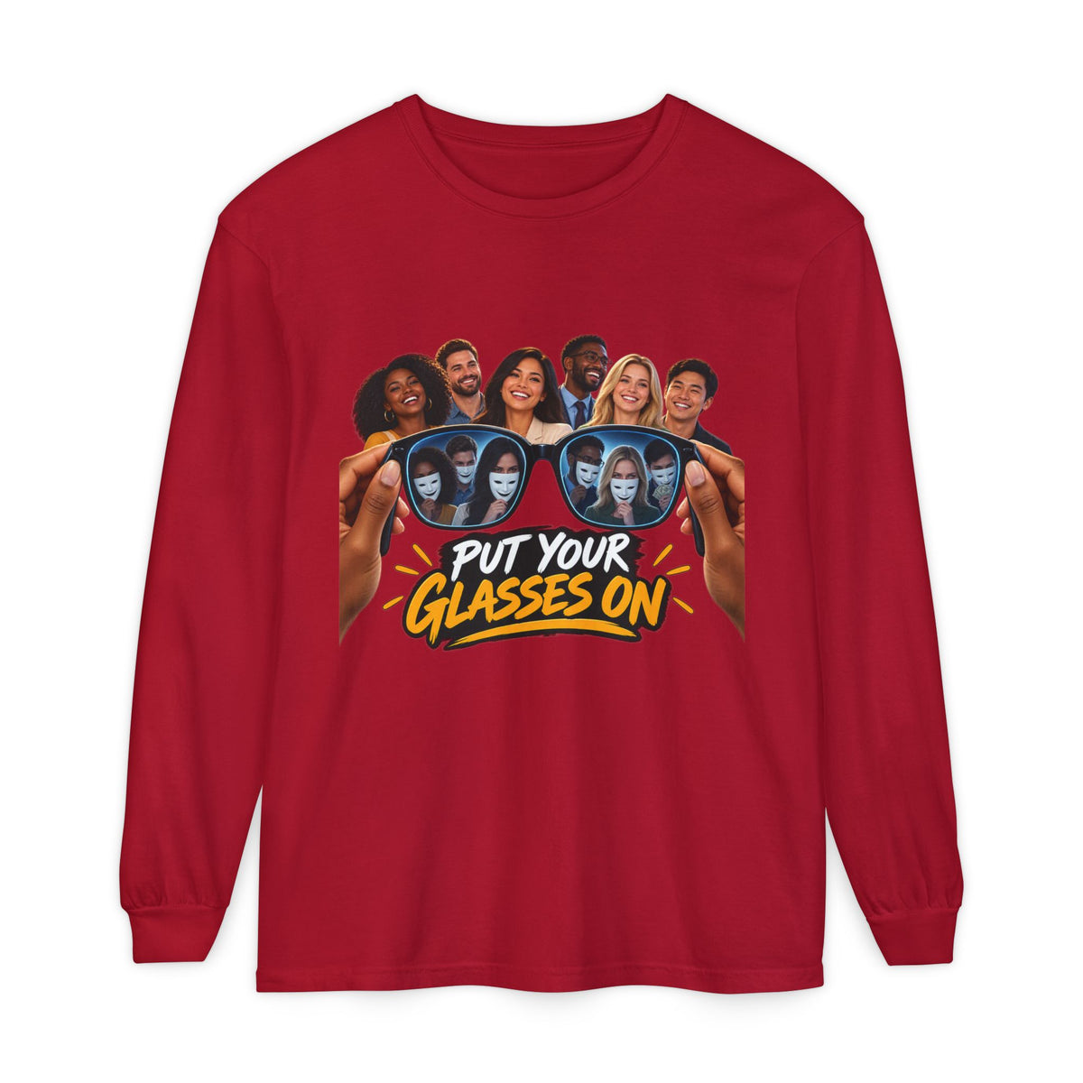 Put Your Glasses On Long Sleeve Tee