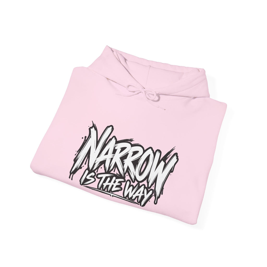 Narrow Is The Way Hoodie — Inspirational Christian Scripture Pullover