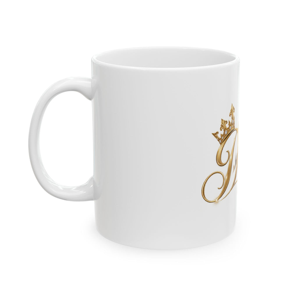 Dutchess Gold Castle Ceramic Mug — Elegant Princess Coffee Cup (11oz, 15oz)