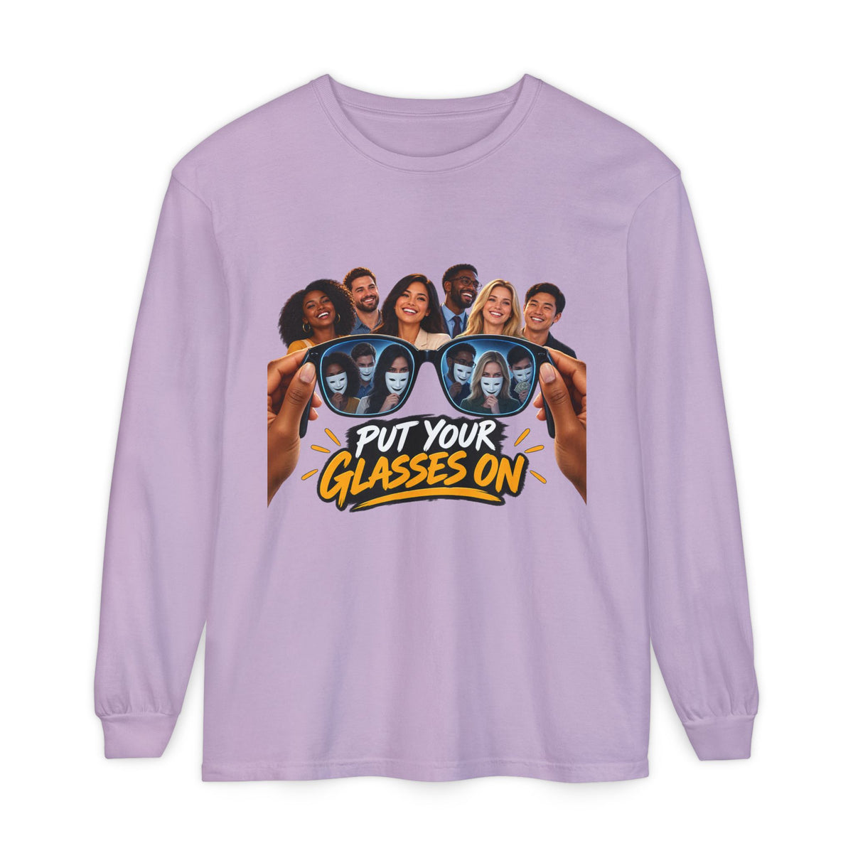 Put Your Glasses On Long Sleeve Tee
