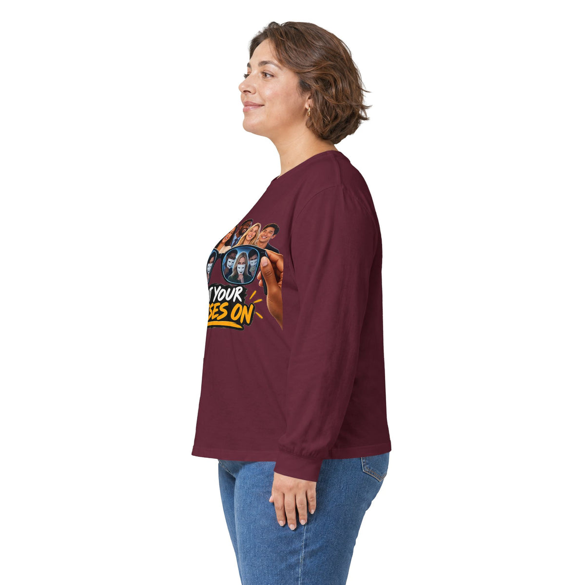 Put Your Glasses On Funny Movie-Inspired Long Sleeve Tee