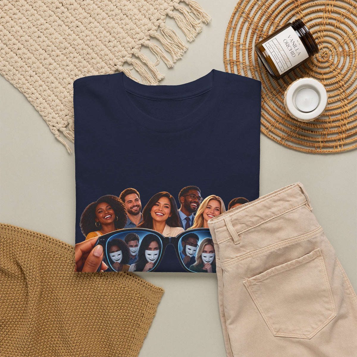 T-Shirt – “Put Your Glasses On” Graphic Tee (Funny Optical Illusion Design)