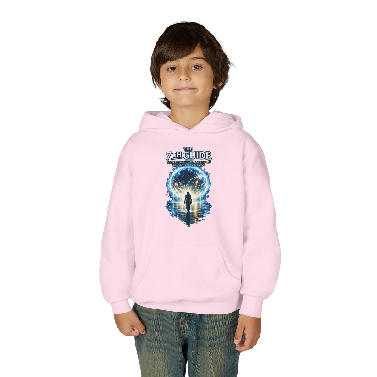 Youth Hoodie — "The Guide" Cosmic Portal Graphic Hoodie